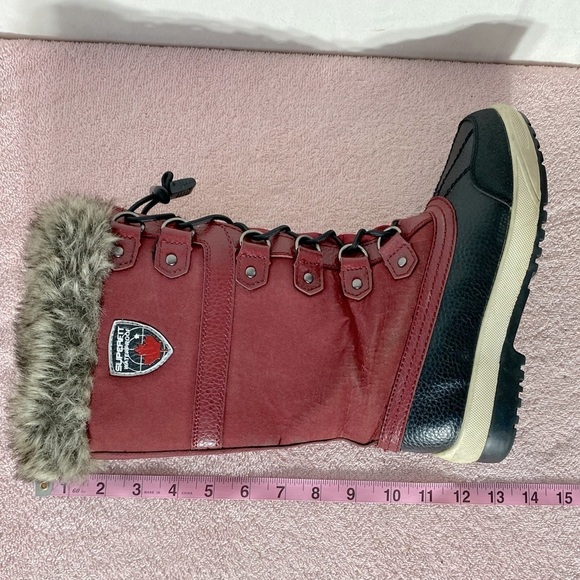 Superfit Red Lattila Lace Up Winter Boots 7 - Picture 13 of 15